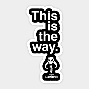 This the way (Dark) Sticker